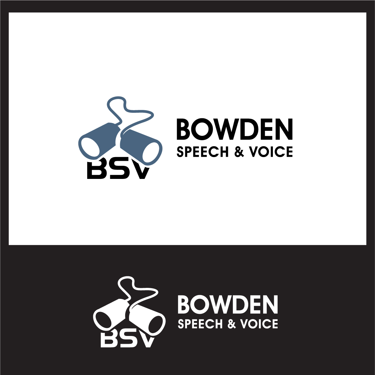 Logo Design by 3Guys for Bowden Speech & Voice | Design #12709450
