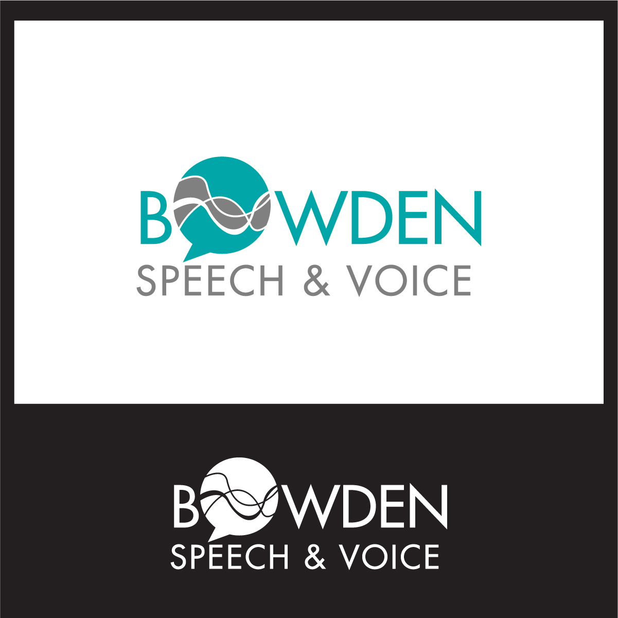 Logo Design by 3Guys for Bowden Speech & Voice | Design #12709451