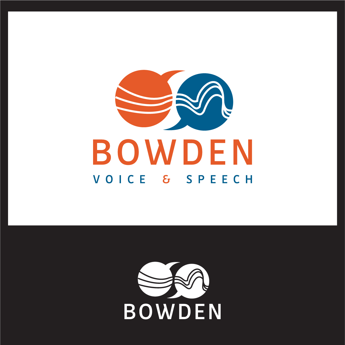 Logo Design by 3Guys for Bowden Speech & Voice | Design #12749164