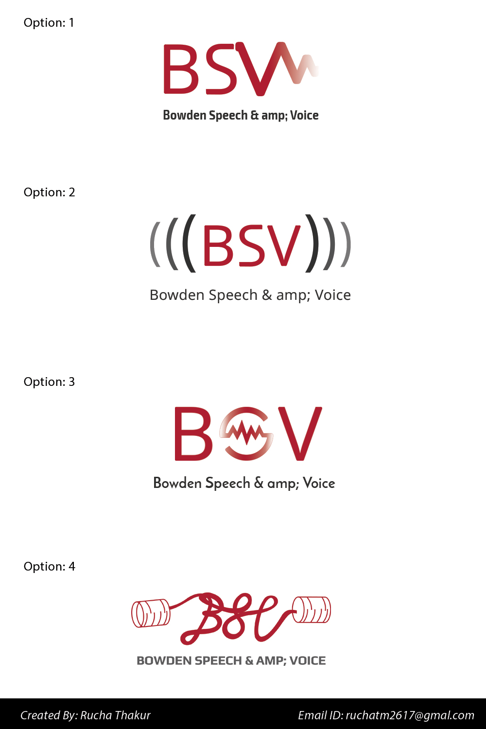 Design de Logo par ruchatm2617 pour Bowden Speech & Voice | Design #12687433
