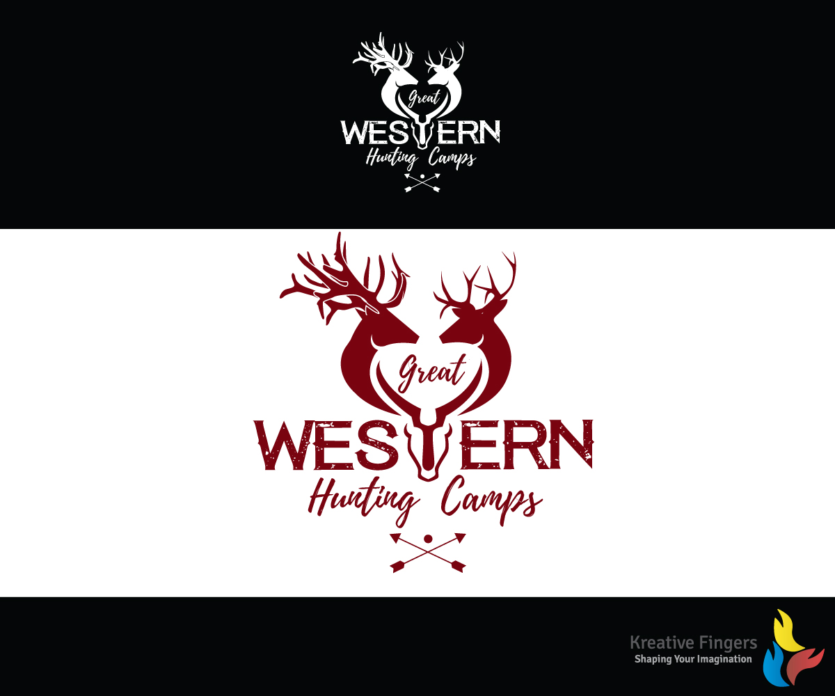 102 Masculine Bold Hunting Logo Designs for Great Western Hunting Camps