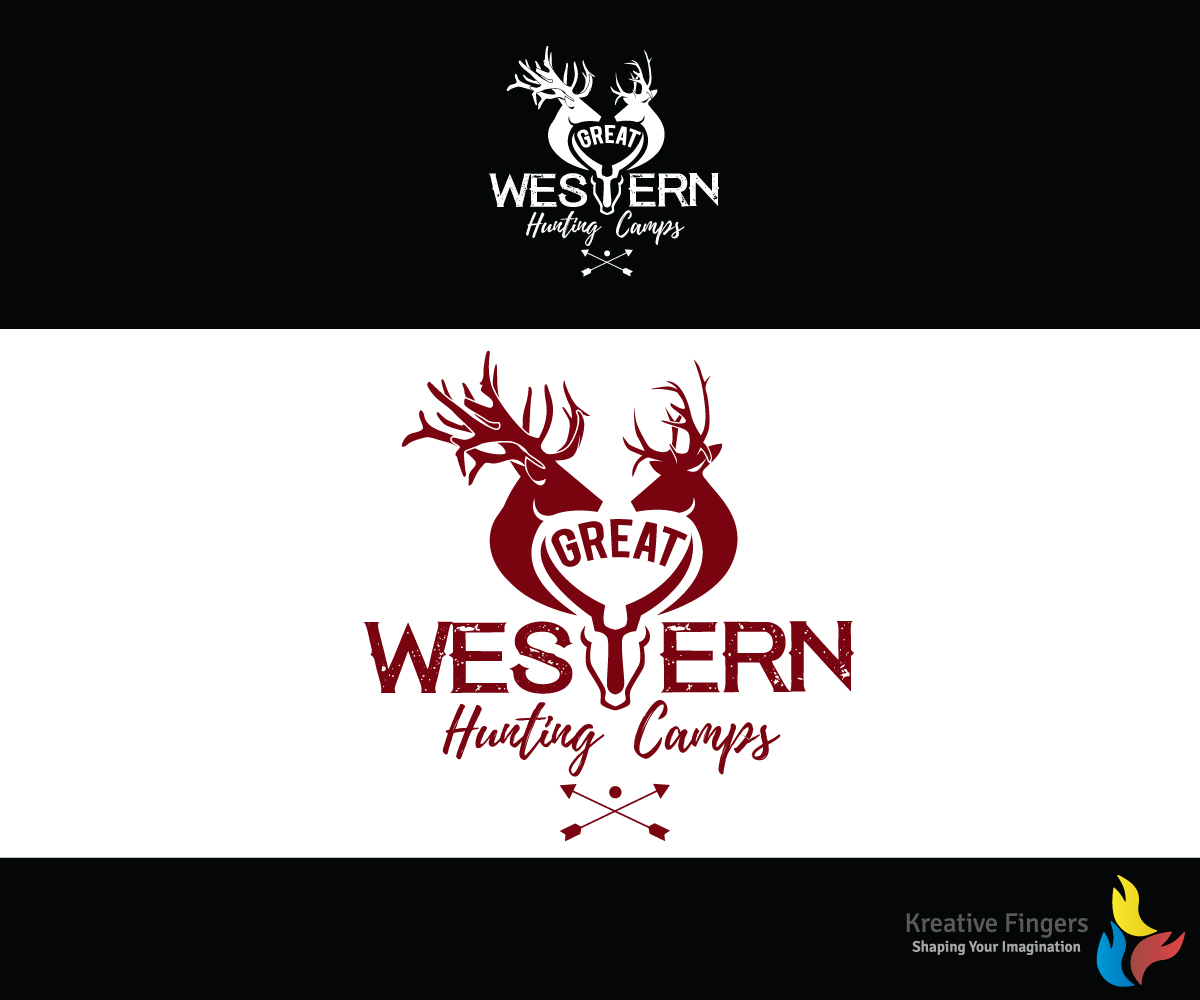 Masculine, Bold, Hunting Logo Design for Great Western Hunting Camps by