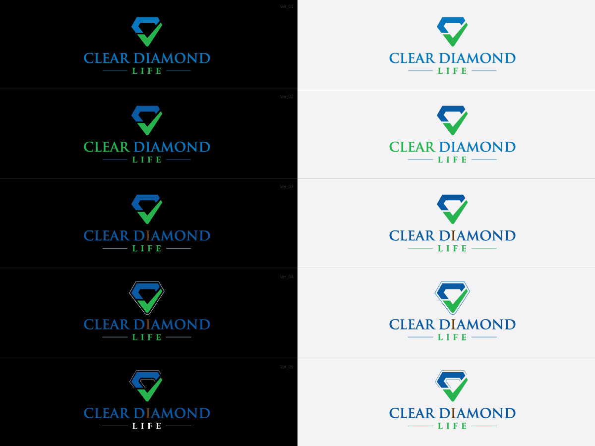 Logo Design by Kejo87 for Clear Diamond Life | Design #12685232