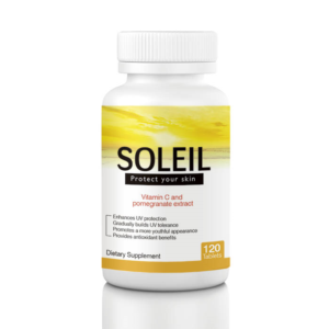 SOLEIL offers sun protection and anti-aging benefits with a powerful blend of antioxidants. | Packaging Design by Soluciones Creativas