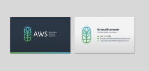 Design de Carte de Visite par INDIAN_Ashok pour Alternative Wellness Solutions  | Design : #12672589