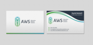 Design de Carte de Visite par INDIAN_Ashok pour Alternative Wellness Solutions  | Design : #12672643