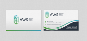 Design de Carte de Visite par INDIAN_Ashok pour Alternative Wellness Solutions  | Design : #12672646
