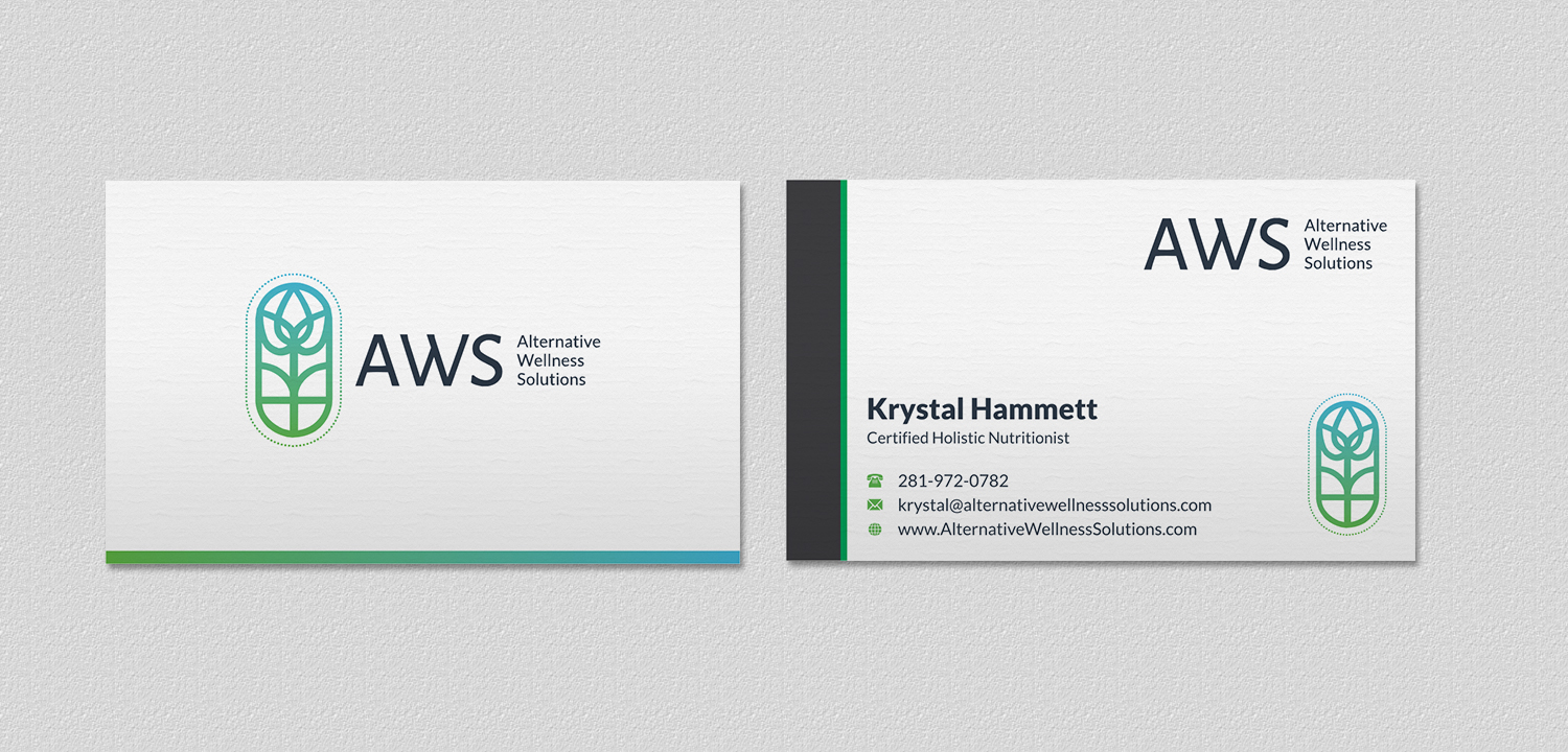 Design de Carte de Visite par INDIAN_Ashok pour Alternative Wellness Solutions  | Design #12672648