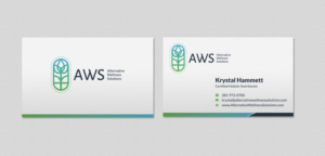 Design de Carte de Visite par INDIAN_Ashok pour Alternative Wellness Solutions  | Design : #12672649