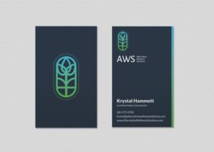 Design de Carte de Visite par INDIAN_Ashok pour Alternative Wellness Solutions  | Design : #12672663
