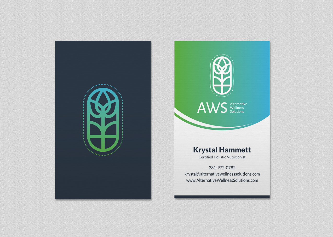 Design de Carte de Visite par INDIAN_Ashok pour Alternative Wellness Solutions  | Design #12672664