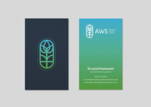 Design de Carte de Visite par INDIAN_Ashok pour Alternative Wellness Solutions  | Design : #12672666