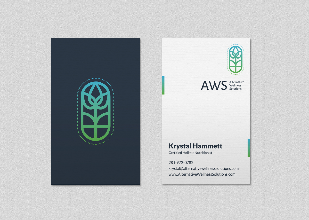 Design de Carte de Visite par INDIAN_Ashok pour Alternative Wellness Solutions  | Design #12672667