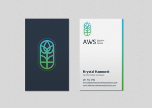 Design de Carte de Visite par INDIAN_Ashok pour Alternative Wellness Solutions  | Design : #12672683
