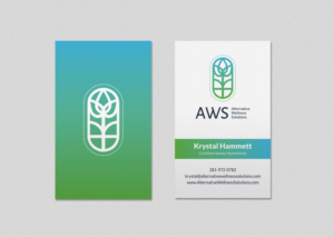 Design de Carte de Visite par INDIAN_Ashok pour Alternative Wellness Solutions  | Design : #12672685