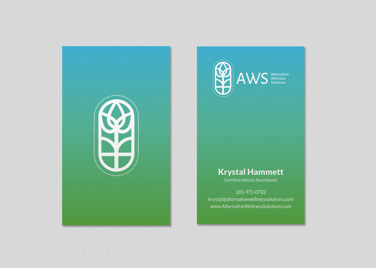 Design de Carte de Visite par INDIAN_Ashok pour Alternative Wellness Solutions  | Design #12672688