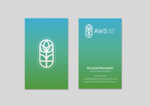Design de Carte de Visite par INDIAN_Ashok pour Alternative Wellness Solutions  | Design : #12672688