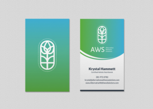 Design de Carte de Visite par INDIAN_Ashok pour Alternative Wellness Solutions  | Design : #12672690
