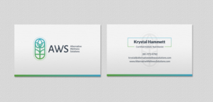 Design de Carte de Visite par INDIAN_Ashok pour Alternative Wellness Solutions  | Design : #12672693