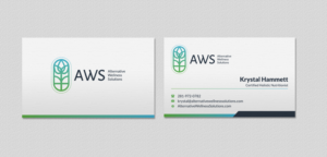 Design de Carte de Visite par INDIAN_Ashok pour Alternative Wellness Solutions  | Design : #12672694