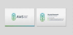 Design de Carte de Visite par INDIAN_Ashok pour Alternative Wellness Solutions  | Design : #12672695