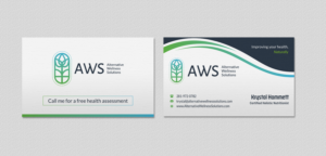 Design de Carte de Visite par INDIAN_Ashok pour Alternative Wellness Solutions  | Design : #12672711