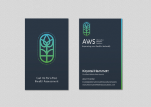 Design de Carte de Visite par INDIAN_Ashok pour Alternative Wellness Solutions  | Design : #12672733