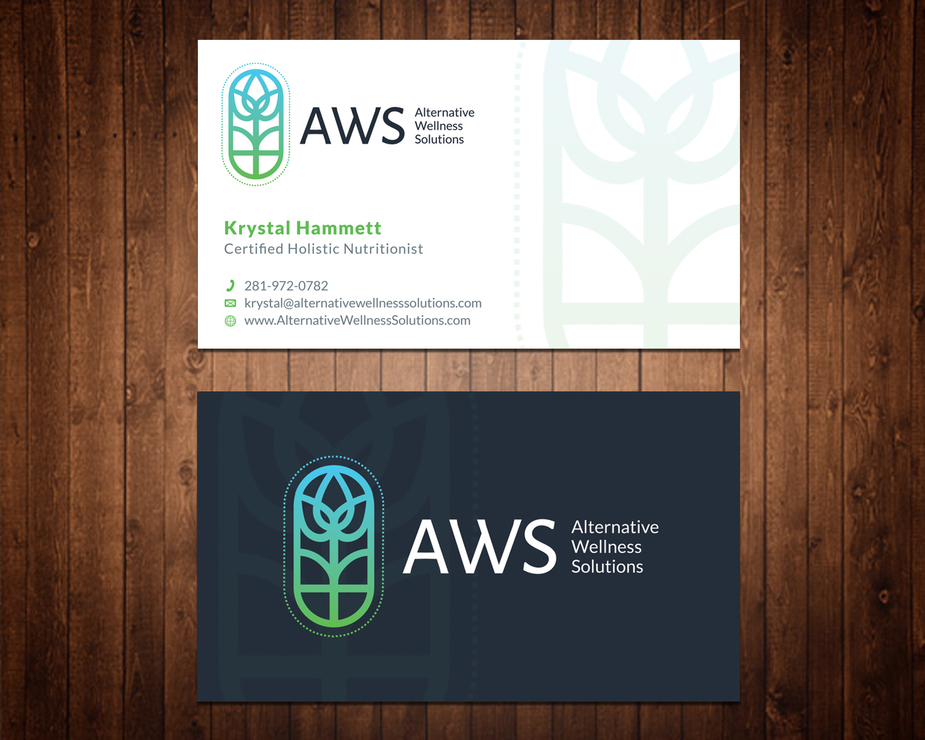 Design de Carte de Visite par Shahin Hossen pour Alternative Wellness Solutions  | Design #12711482