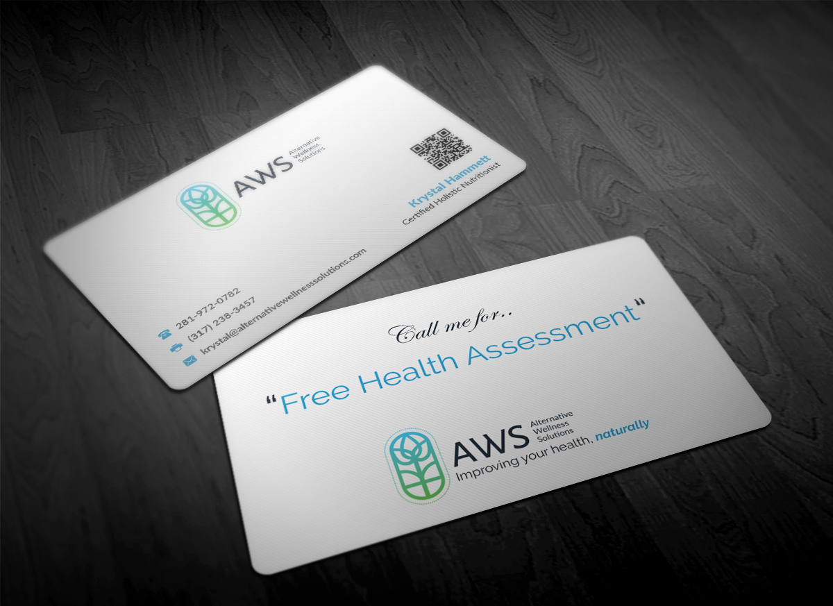 Design de Carte de Visite par Pointless Pixels India pour Alternative Wellness Solutions  | Design #12681363