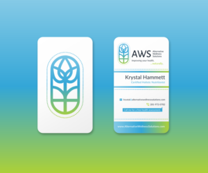 Design de Carte de Visite par lukasz2k24dcdc pour Alternative Wellness Solutions  | Design : #12669875
