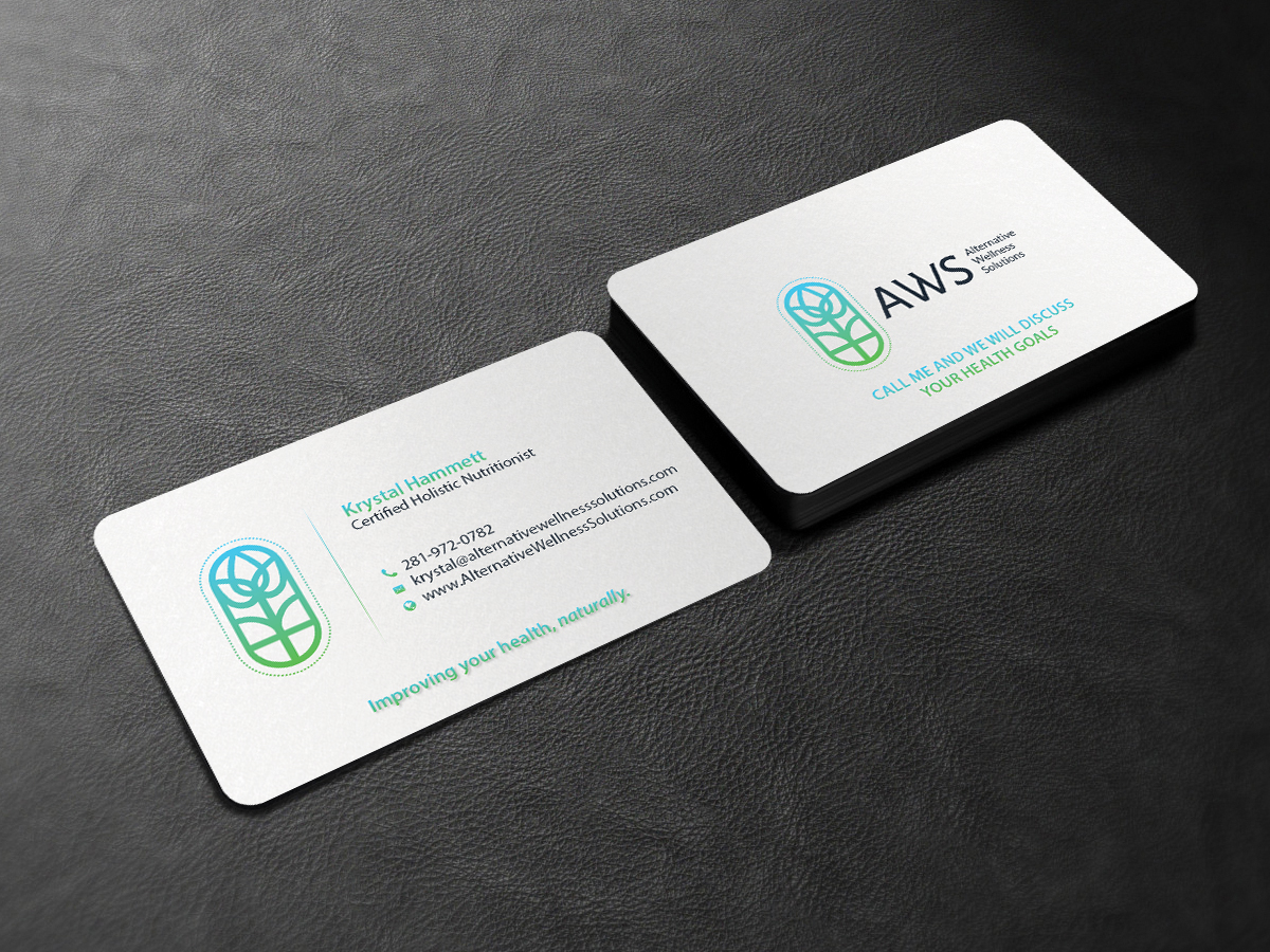 Business Card Design by Creations Box 2015 for Alternative Wellness Solutions  | Design #12678925
