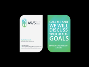 Business Card Design by Creations Box 2015 for Alternative Wellness Solutions  | Design: #12678927