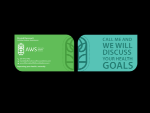 Business Card Design by Creations Box 2015 for Alternative Wellness Solutions  | Design: #12678929
