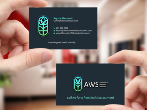Business Card Design by Creations Box 2015 for Alternative Wellness Solutions  | Design: #12678945