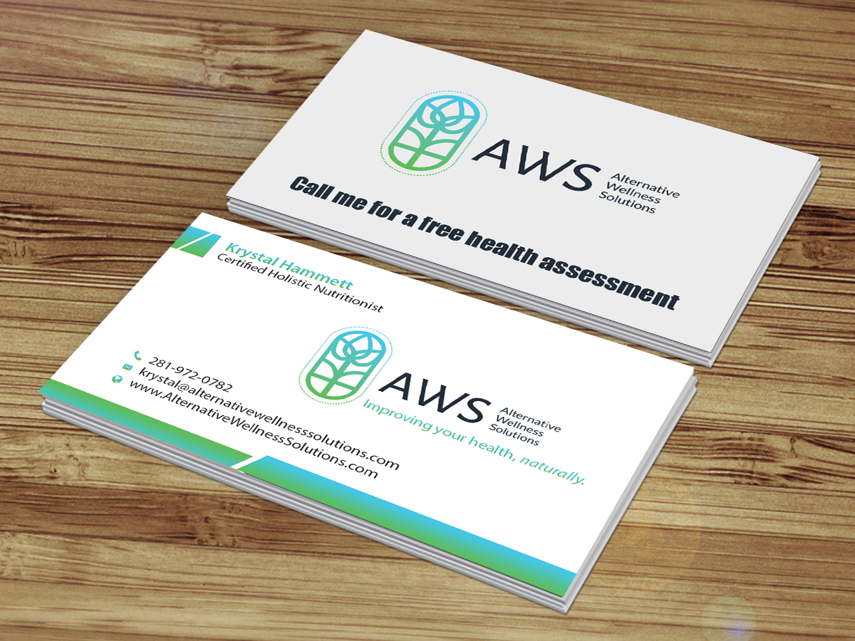 Business Card Design by Creations Box 2015 for Alternative Wellness Solutions  | Design #12678946