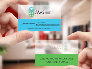 Design de Carte de Visite par Creations Box 2015 pour Alternative Wellness Solutions  | Design : #12678947