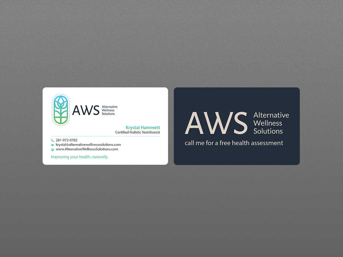 Business Card Design by Creations Box 2015 for Alternative Wellness Solutions  | Design #12678953