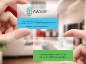 Design de Carte de Visite par Creations Box 2015 pour Alternative Wellness Solutions  | Design : #12688635
