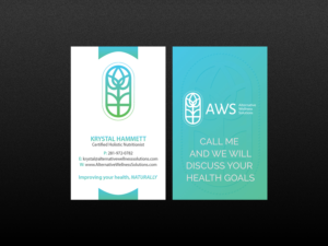 Design de Carte de Visite par Creations Box 2015 pour Alternative Wellness Solutions  | Design : #12706140