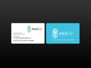 Design de Carte de Visite par Creations Box 2015 pour Alternative Wellness Solutions  | Design : #12706143