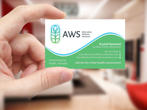Design de Carte de Visite par Creations Box 2015 pour Alternative Wellness Solutions  | Design : #12706150