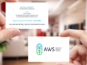 Design de Carte de Visite par Creations Box 2015 pour Alternative Wellness Solutions  | Design : #12706152