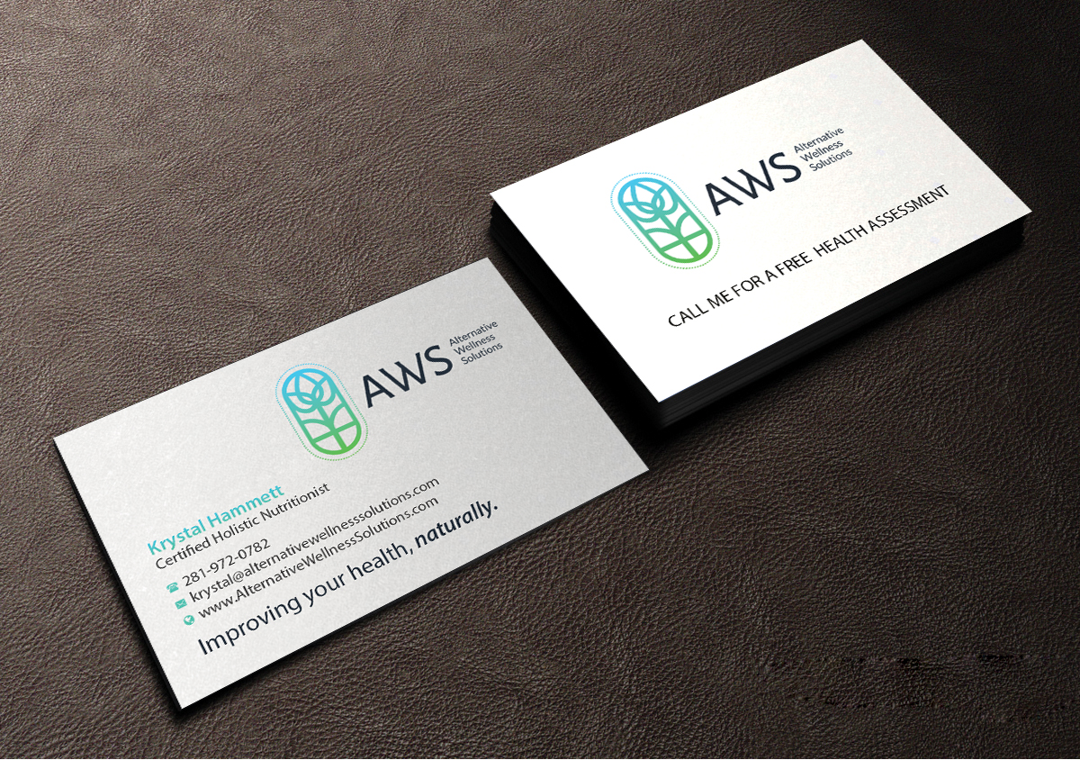 Design de Carte de Visite par Creations Box 2015 pour Alternative Wellness Solutions  | Design #12706153