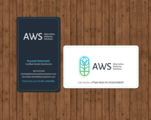 Design de Carte de Visite par Brand aid pour Alternative Wellness Solutions  | Design : #12694337