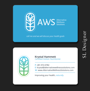 Business Card Design by SL Designer for Alternative Wellness Solutions  | Design: #12669495