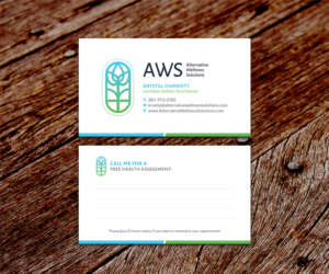 Design de Carte de Visite par SS_Designs pour Alternative Wellness Solutions  | Design : #12692398