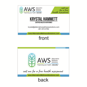 Business Card Design by Mangun Wijaya for Alternative Wellness Solutions  | Design #12696107