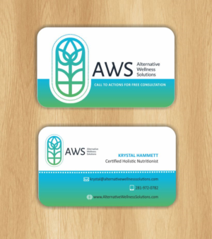 Design de Carte de Visite par IneseRo pour Alternative Wellness Solutions  | Design : #12668911