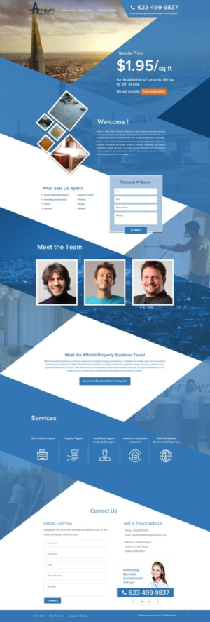 Web Design by pb for Affronti Property Solutions LLC | Design: #12677102