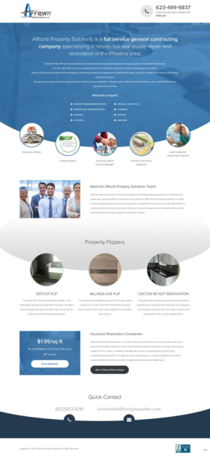 Web Design by pb for Affronti Property Solutions LLC | Design: #12677105